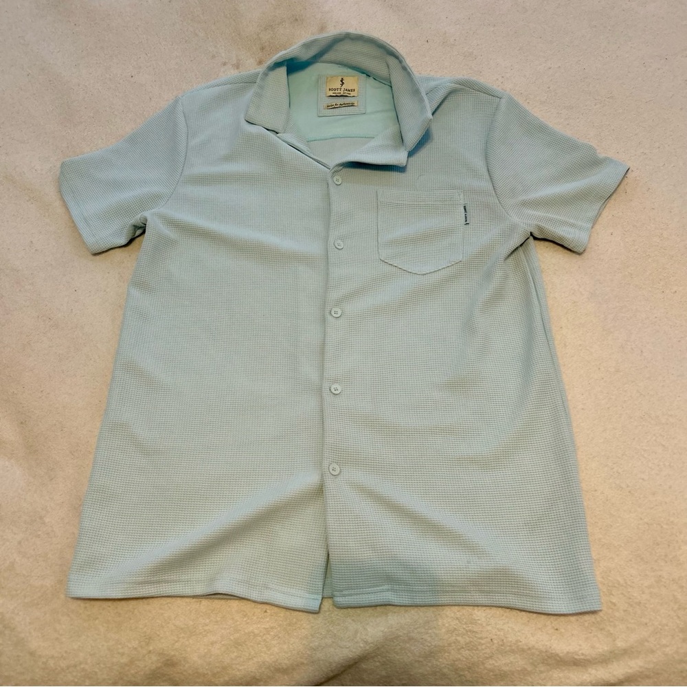 Scott James Light Blue Men's Casual Button Down Shirt